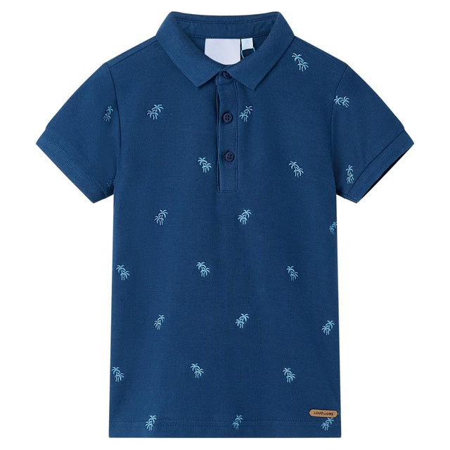 Vidaxl kinderpoloshirt 104 donkerblauw