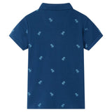 Vidaxl kinderpoloshirt 140 donkerblauw
