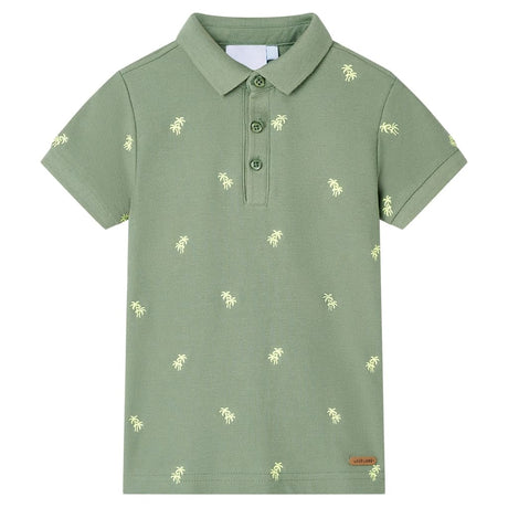 Vidaxl kinderpoloshirt 92 kakikleurig