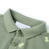 Vidaxl kinderpoloshirt 116 kakikleurig
