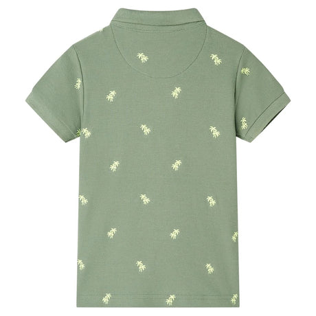 Vidaxl kinderpoloshirt 128 kakikleurig