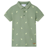 Vidaxl kinderpoloshirt 140 kakikleurig