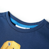 Vidaxl kindershirt 128 donkerblauw