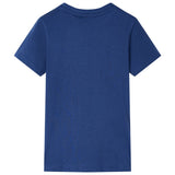 VidaXL Kindershirt 140 donkerblauw