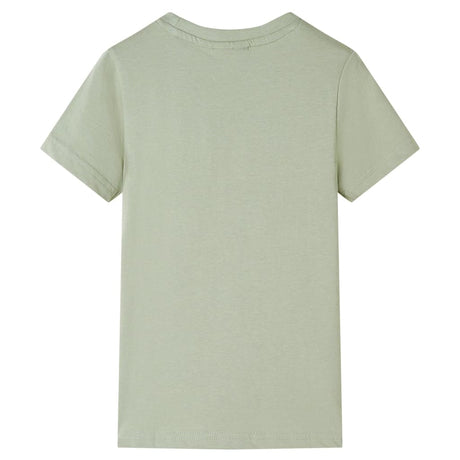 Vidaxl kindershirt met korte mouwen 116 lichtkakikleurig