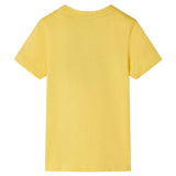 Vidaxl kindershirt met korte mouwen 104 lichtokerkleurig