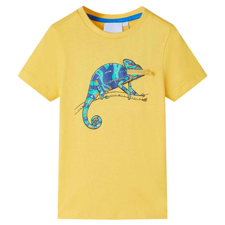 Vidaxl kindershirt met korte mouwen 116 lichtokerkleurig