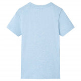 Vidaxl kindershirt 104 gemêleerd zachtblauw