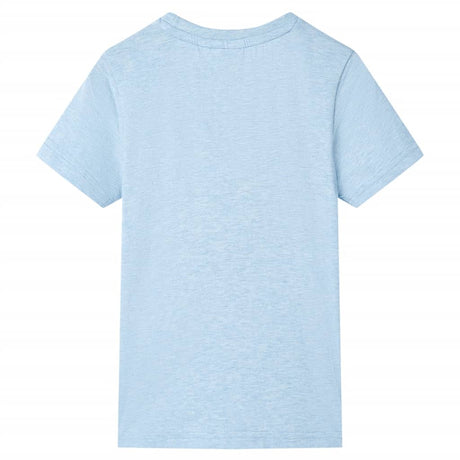 Vidaxl kindershirt 104 gemêleerd zachtblauw
