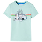 Vidaxl kindershirt 104 lichtmintkleurig