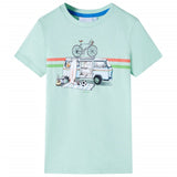 Vidaxl kindershirt 140 lichtmint