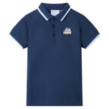 Vidaxl kinderpoloshirt 116 donkerblauw