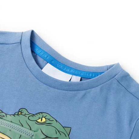 Vidaxl kindershirt 128 middenblauw