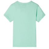 VidaXL Kindershirt met korte mouwen 104 lichtgroen