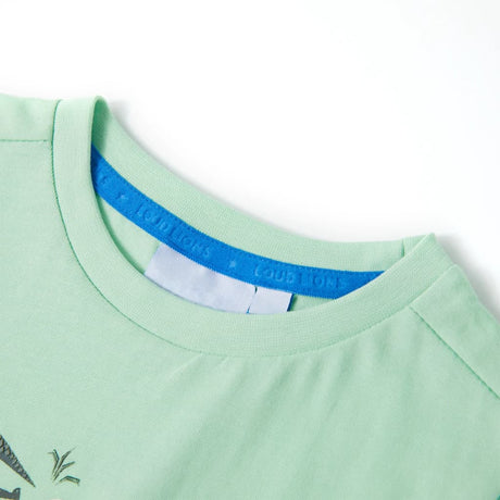 Vidaxl kindershirt met korte mouwen 128 lichtgroen