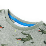 Vidaxl kindershirt 104 gemêleerd lichtkaki