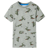 Vidaxl kindershirt 116 gemêleerd lichtkaki