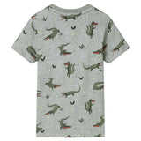 Vidaxl kindershirt 116 gemêleerd lichtkaki