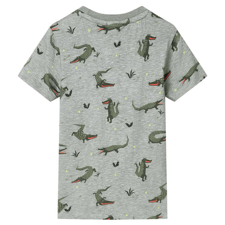 Vidaxl kindershirt 116 gemêleerd lichtkaki
