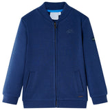 VidaXL Kindervest met rits 116 marineblauw