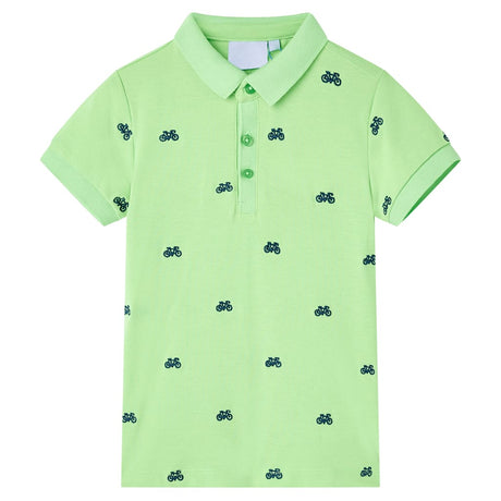 Vidaxl kinderpoloshirt 92 neongroen