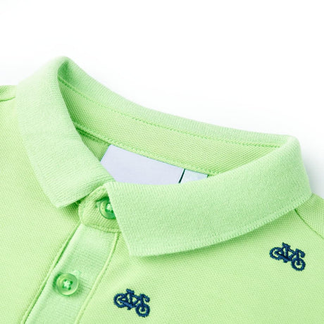 Vidaxl kinderpoloshirt 140 neongroen