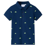 Vidaxl kinderpoloshirt 92 marineblauw