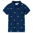 Vidaxl kinderpoloshirt 92 marineblauw