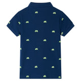 Vidaxl kinderpoloshirt 92 marineblauw