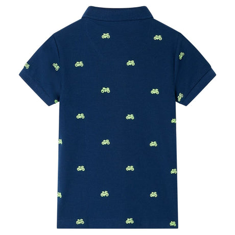 Vidaxl kinderpoloshirt 92 marineblauw