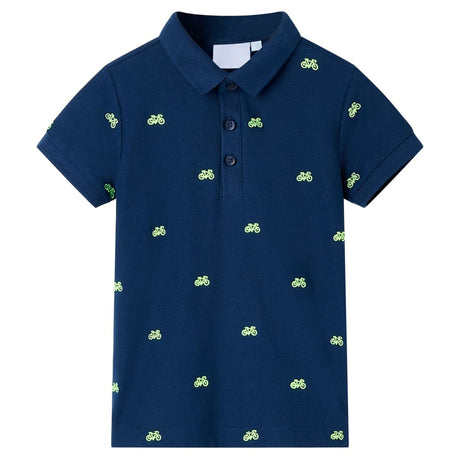 Vidaxl kinderpoloshirt 104 marineblauw