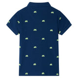 Vidaxl kinderpoloshirt 116 marineblauw