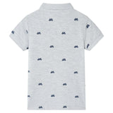 Vidaxl kinderpoloshirt  104 gemêleerd grijs