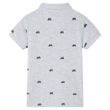 Vidaxl kinderpoloshirt  140 gemêleerd grijs