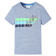 Vidaxl kindershirt met korte mouwen 128 gemêleerd blauw