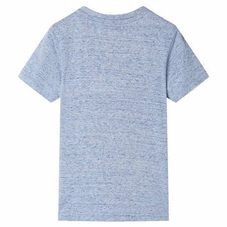 Vidaxl kindershirt met korte mouwen 128 gemêleerd blauw