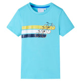 Vidaxl kindershirt met korte mouwen 116 zeeblauw