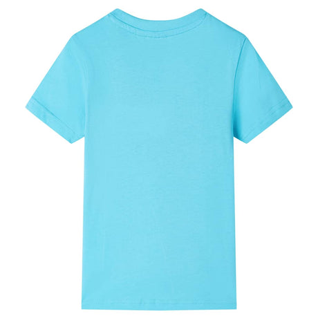 Vidaxl kindershirt met korte mouwen 128 zeeblauw