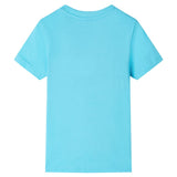 Vidaxl kindershirt met korte mouwen 140 zeeblauw