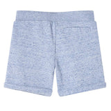 Vidaxl kindershorts met trekkoord 128 gemêleerd blauw