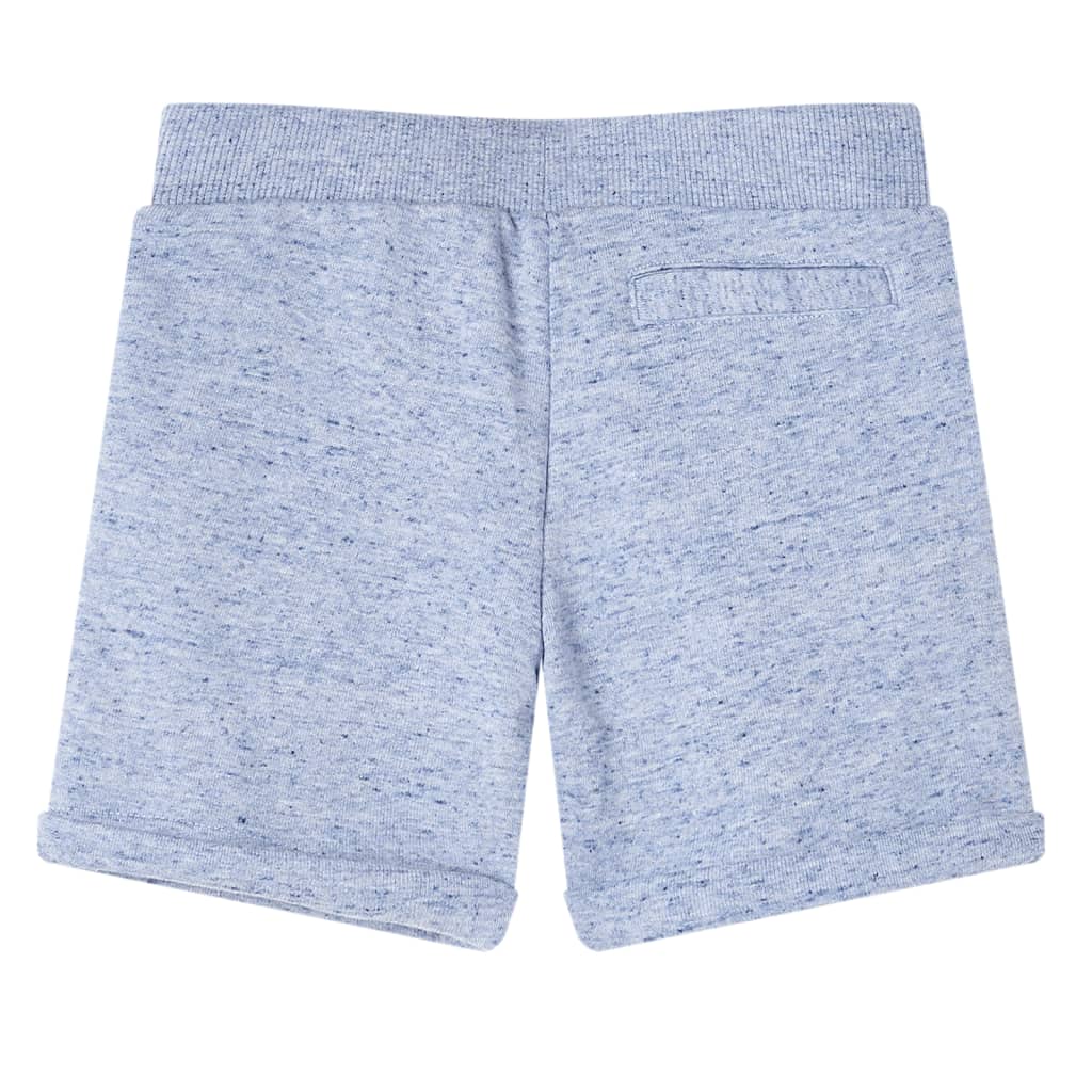 VidaXL Kindershorts met trekkoord 140 gemêleerd blauw