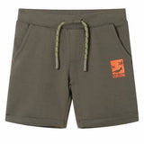 Vidaxl kindershorts met trekkoord 116 donkerkaki
