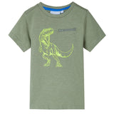 Vidaxl kindershirt met korte mouwen 104 lichtkakikleurig