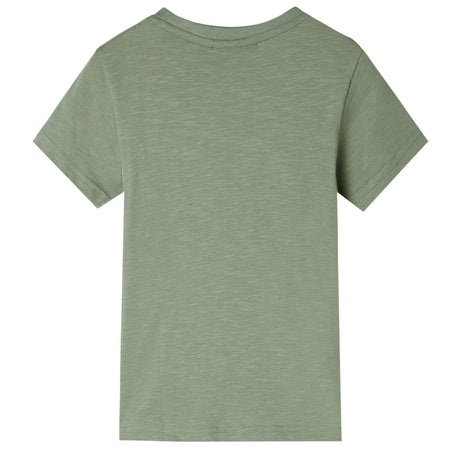 Vidaxl kindershirt met korte mouwen 128 lichtkakikleurig