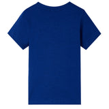 VidaXL Kindershirt met korte mouwen 92 donkerblauw