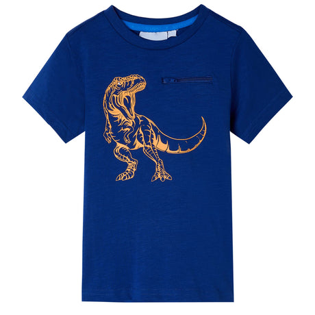 Vidaxl kindershirt met korte mouwen 104 donkerblauw
