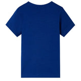 Vidaxl kindershirt met korte mouwen 128 donkerblauw