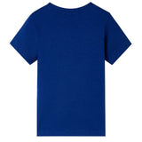 Vidaxl kindershirt met korte mouwen 140 donkerblauw