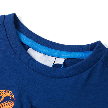 Vidaxl kindershirt met korte mouwen 140 donkerblauw