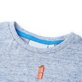 Vidaxl kindershirt 104 gemêleerd blauw